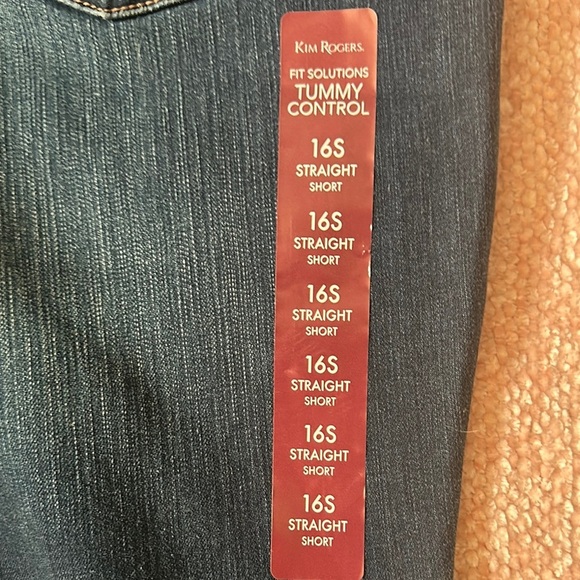 Kim Rogers Blue Straight Leg Jeans Classic Fit - Picture 6 of 11